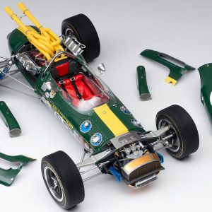 Modellino 1/12 Replicarz 1965 Jim Clark Lotus 38 Indy 500 Winner - R12002 Con Vetrina