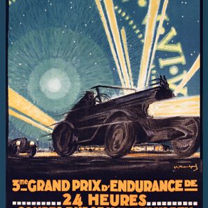 1925 Le Mans 24 Hours official event poster