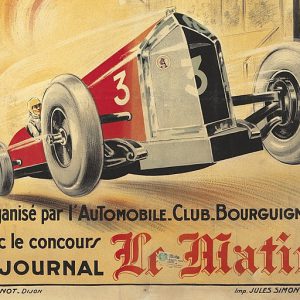 1929 Burgundy GP at Dijon event poster