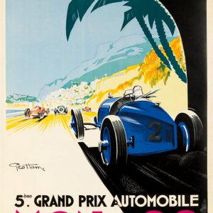1933 Monaco GP original poster