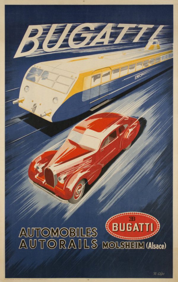 1935 Bugatti Automobiles Autorails poster