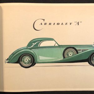 1939 Mercedes 540K brochure