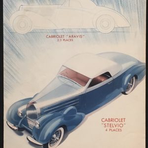 1939 Bugatti T57 sales brochure