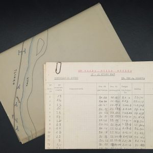 1947 Mille Miglia timesheet and map