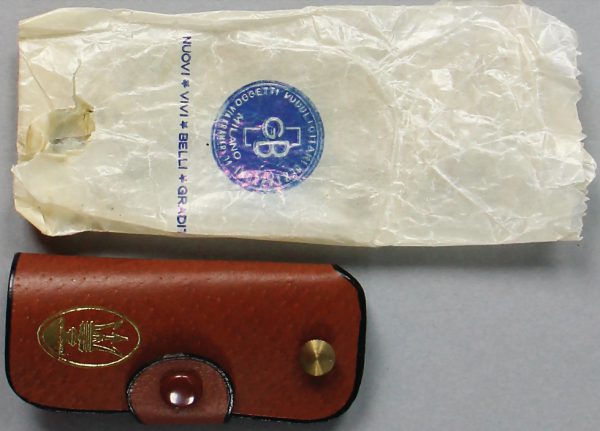 1950s Maserati key fob pouch