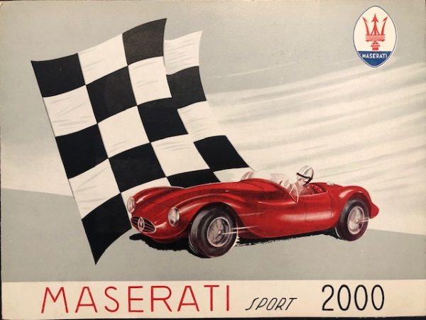 1954 Maserati A6GCS Sport 2000 brochure