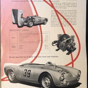 1954-5 Porsche 550 Spyder brochure