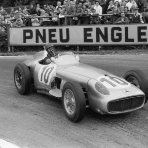 1955 Belgium GP Mercedes Factory success poster
