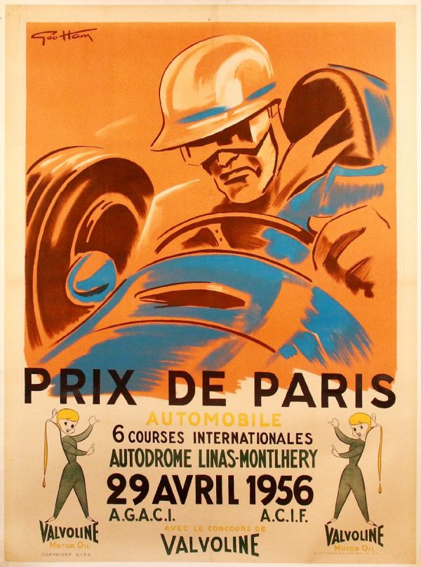 1956 Prix de Paris original poster