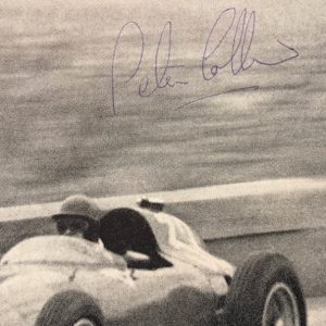 1957 Peter Collins signed photo Sig