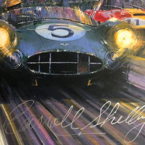 1959 - Shelby at Le Mans - Original Painting & Signed Canvas Print