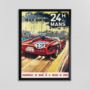 1961 Le Mans 24 hours poster