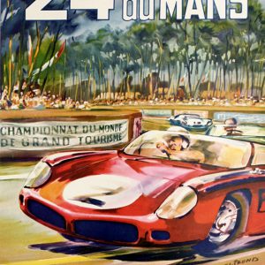 1962 Le Mans 24 hours poster