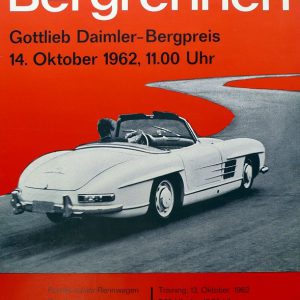 1962 Bergrennen Schorndorf III mountain race poster - small format