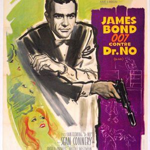1962 James Bond "Dr. No" movie poster set