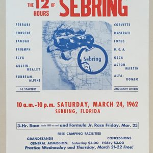 1962 Sebring 12hrs poster