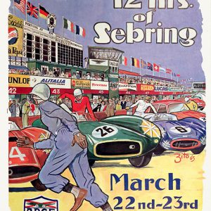 1963 Sebring 12hrs poster