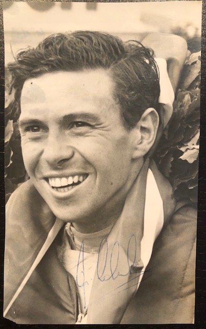 1965 Jim Clark signed portrait photo