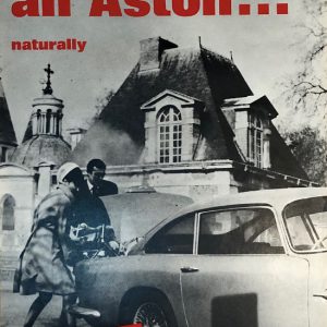 1965 'Bond drives an Aston...Naturally' poster