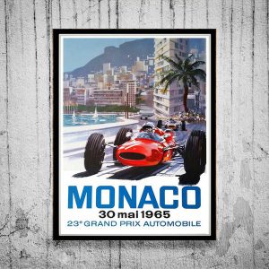 1965 Monaco GP original poster