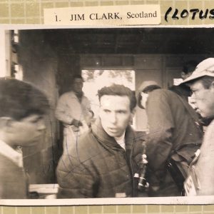 1966 Jim Clark at Watkins Glen signed photo