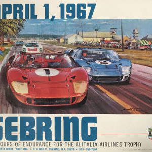 1967 Sebring 12 hr event poster