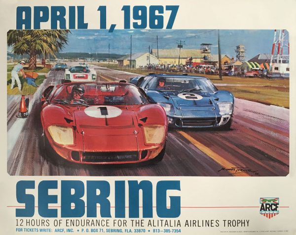 1967 Sebring 12 hr event poster
