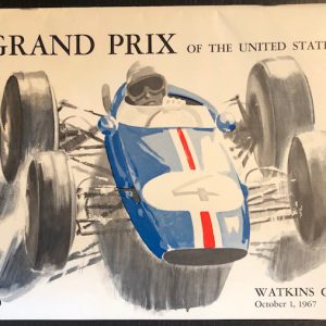 1967 USGP at Watkins Glen multi-signed program (Jim Clark)