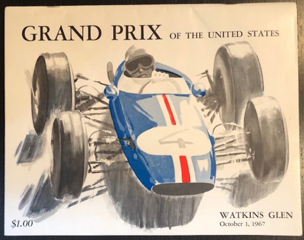 1967 USGP at Watkins Glen multi-signed program (Jim Clark)