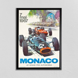 1967 Monaco GP original poster