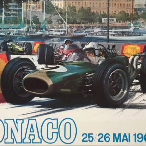 1968 Monaco GP original poster