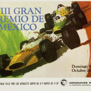 1969 Mexican GP event poster