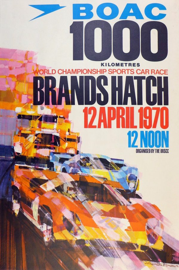 1970 BOAC 1000km at Brands Hatch poster