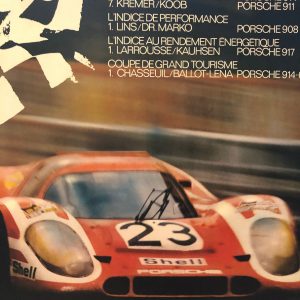 1970 Porsche Le Mans Win Factory Poster