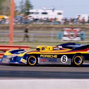 1973 Porsche factory poster 'Porsche Wins Edmonton Can-Am'