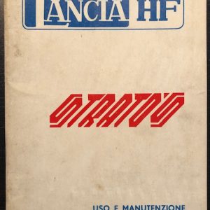 1974 Lancia Stratos owner's manual