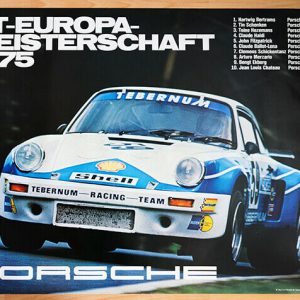 1975 Porsche GT Europa Meisterschaft factory poster