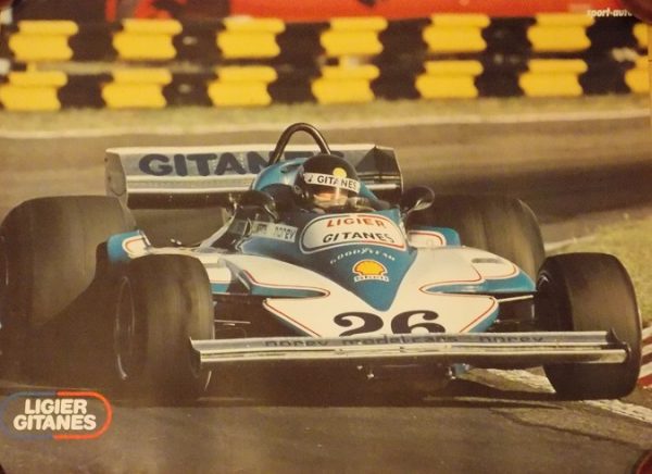 1977 Jacques Laffite Team Ligier Gitanes Sport-Auto poster