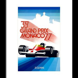 1977 Monaco GP original poster