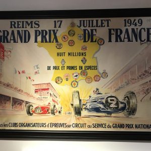 1949 French GP at Reims poster