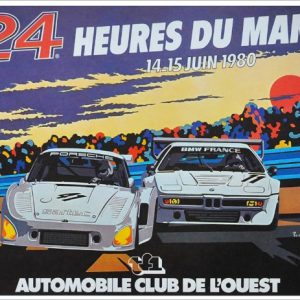 German  Porsche Le Mans 24 hours 1979 Poster