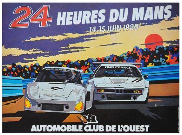 1980 Le Mans 24 hours event poster