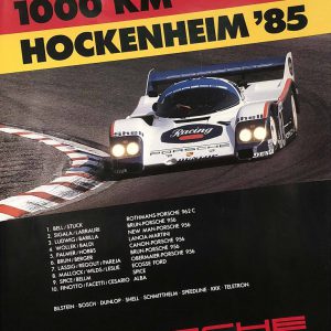 1985 Porsche Factory poster 1000 km Hockenheim