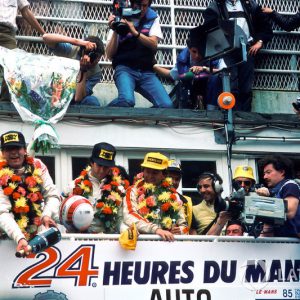 1985 Porsche Factory poster 24h Le Mans victory