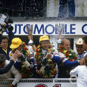 1986 Porsche Factory Stunden Le Mans celebration poster