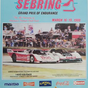 1988 Sebring 12 hr event poster
