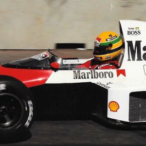 1989 USGP at Phoenix program signed by Senna & Prost
