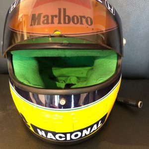 1990 Ayrton Senna McLaren Rheos helmet