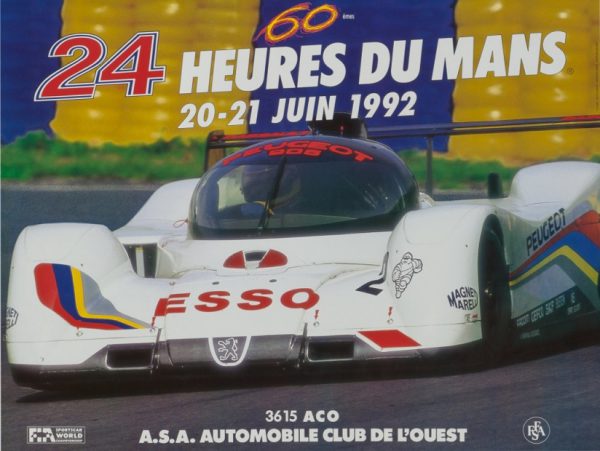 1992 Le Mans 24 hours poster