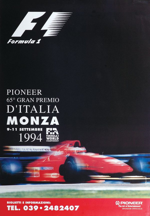 1994 Italian GP at Monza poster